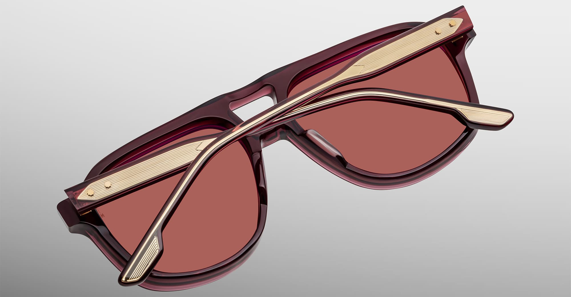 Ottica Mondello Roma - Jacques Marie Mage - JMMON-18M - LEONARD - AMARENA - Acetate - shape Aviator - burgundy - EYEWEAR - SUNGLASSES - Unisex,Uomo,Donna,Women,Men - lens bronze - Made In Japan