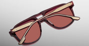 Ottica Mondello Roma - Jacques Marie Mage - JMMON-18M - LEONARD - AMARENA - Acetate - shape Aviator - burgundy - EYEWEAR - SUNGLASSES - Unisex,Uomo,Donna,Women,Men - lens bronze - Made In Japan
