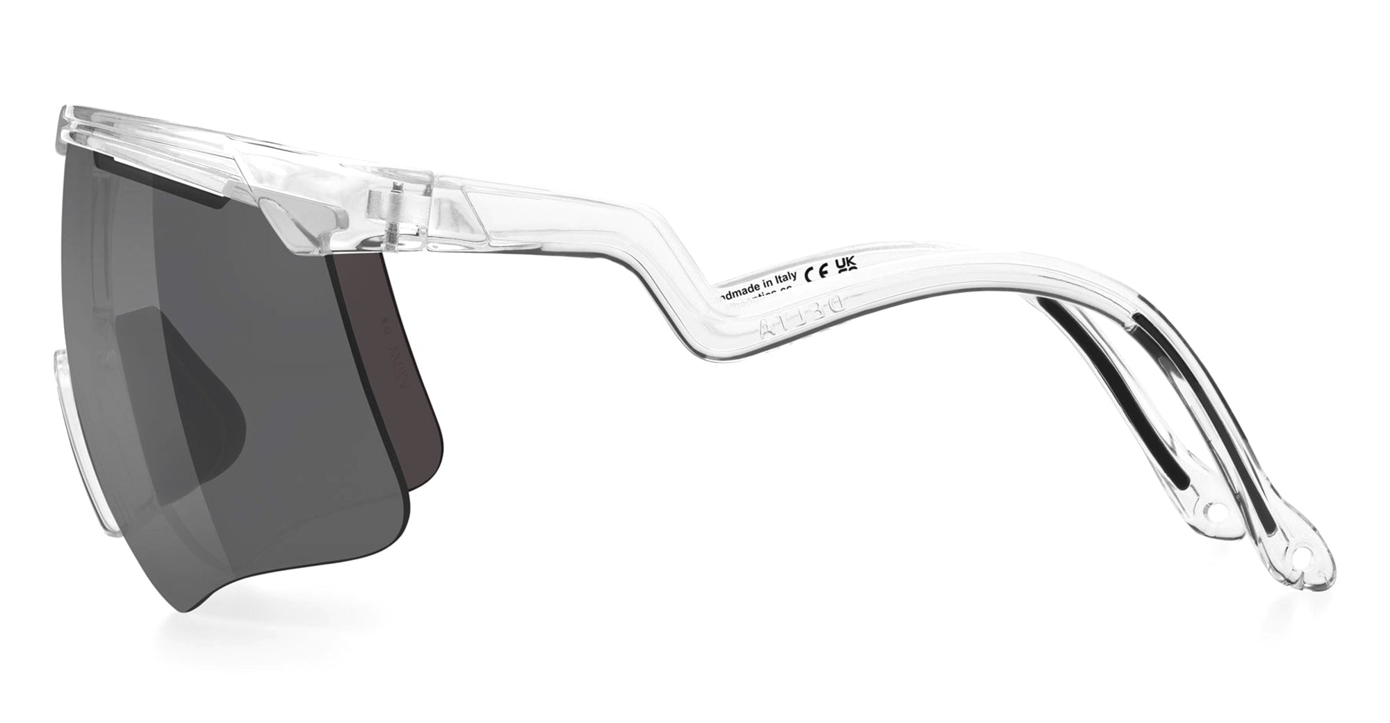 Ottica Mondello Roma - Alba Optics - 8050054515908 - DELTA - CRYSTAL / VZUM F-LENS CLASSIC - Tr90 - shape Mask - transparent - EYEWEAR - SUNGLASSES - Unisex,Uomo,Donna,Women,Men - lens Grey - Made In Italy