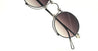 Ottica Mondello Roma - Matsuda - 10601H.SG.PW-BLK.45 - 10601H - PALLADIUM WHITE / BLACK - Titanium - shape Round - Palladium - EYEWEAR - SUNGLASSES - Uomo,Men - lens Gradient grey - Made In Japan