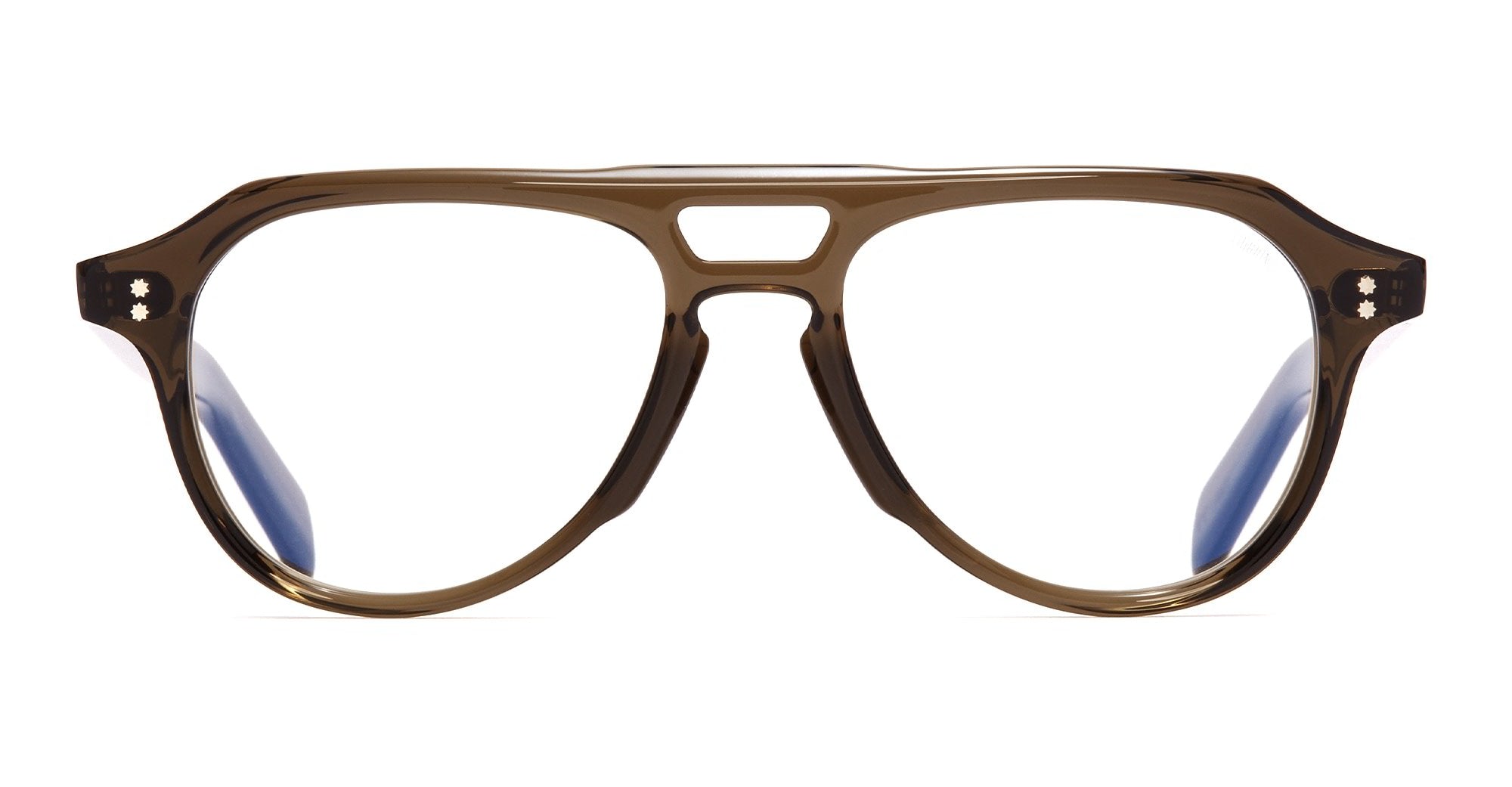 Ottica Mondello Roma - Cutler and Gross - CGOP-GR18-51-03 - GR18 - OLIVE RX - Acetate - shape Aviator - green - EYEWEAR - EYEGLASSES - Unisex,Uomo,Donna,Women,Men - lens Clear - Made In Italy