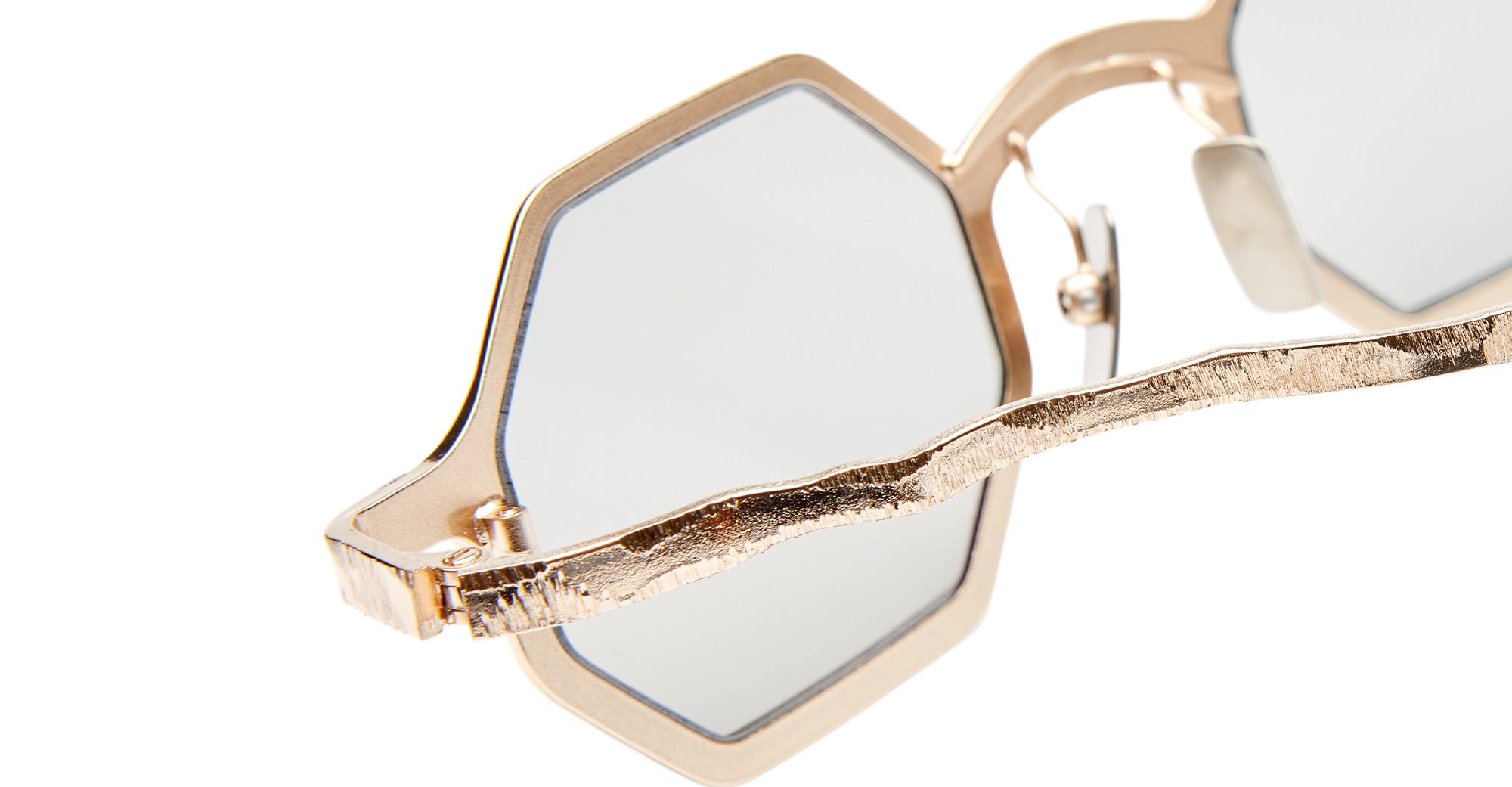 Ottica Mondello Roma - Kuboraum - KRSZ19PGG000002F - MASK Z19 - ROSE GOLD - metal, acetate - shape Hexagonal - rose gold - EYEWEAR - SUNGLASSES - Unisex,Uomo,Donna,Women,Men - lens Grey - Made In Italy