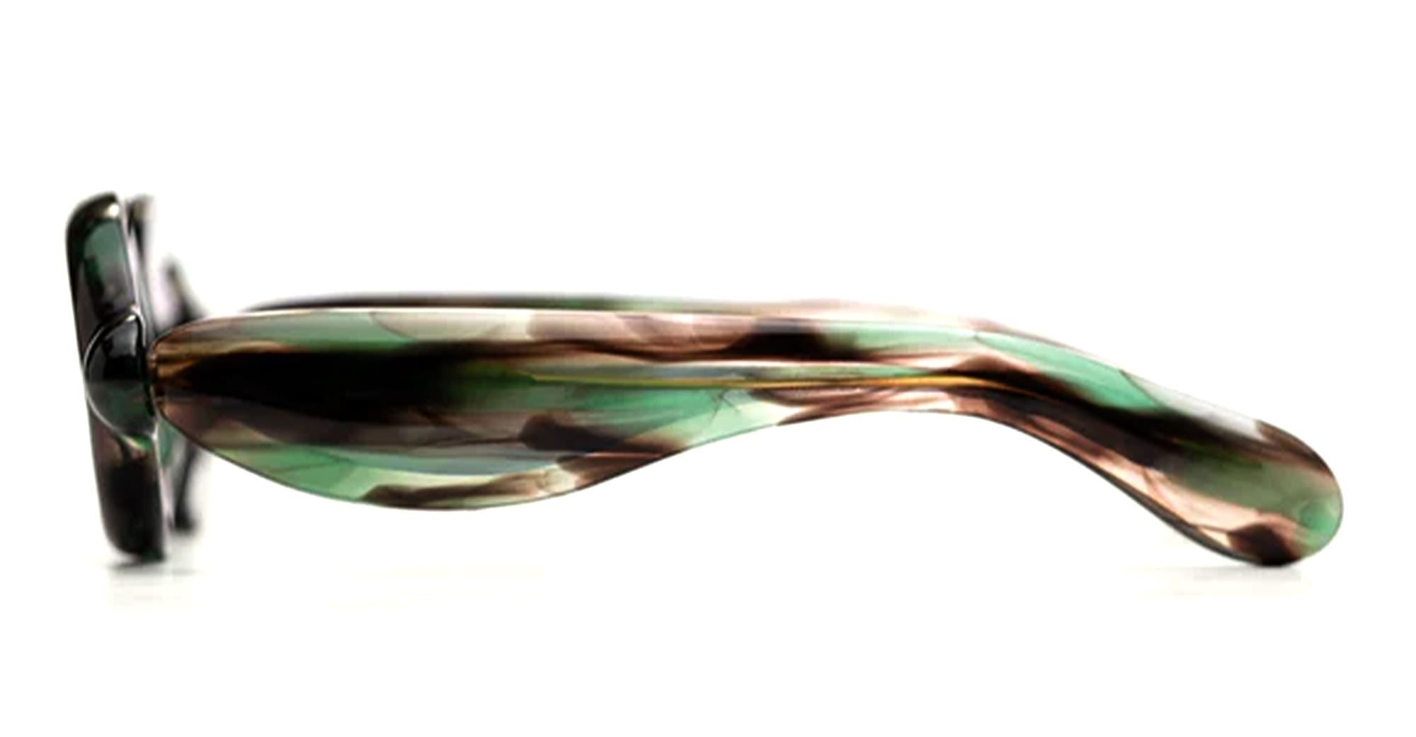 Ottica Mondello Roma - Paloceras - pebble-safari-tortoise-rx - PEBBLE - SAFARI TORTOISE RX - Acetate - shape Oval - green tortoise - EYEWEAR - SUNGLASSES - Unisex,Uomo,Donna,Women,Men - lens Gradient brown - Made In China
