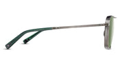 Ottica Mondello Roma - Matsuda - M3135.SG.AG.56 - M3135 - ANTIQUE SILVER / SAGE GREEN - Titanium - shape Navigator - Silver - EYEWEAR - SUNGLASSES - Unisex,Uomo,Donna,Women,Men - lens Green - Made In Japan
