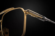 Ottica Mondello Roma - DITA - DTX207-A-01 - LINEAGE.99 - YELLOW GOLD / ANTQUE SILVER RX - Titanium - shape Navigator - yellow gold - EYEWEAR - EYEGLASSES - Unisex,Uomo,Donna,Women,Men - lens Clear - Made In Japan