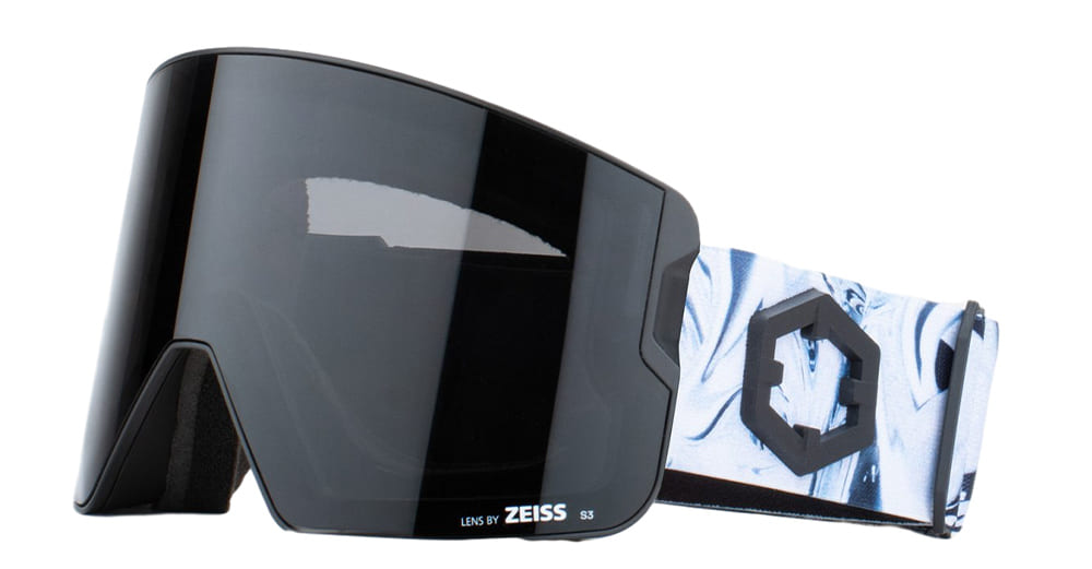  SMOKE LENS LARGE - nylon - shape Mask - black, white - EYEWEAR - GOGGLES - Unisex,Uomo,Donna,Women,Men - lens Black - Made In Italy