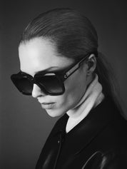 Ottica Mondello Roma - Jacques Marie Mage - JMMFR-6P - ALFRED - BLOODSTONE - Acetate - shape Squared - black, burgundy - EYEWEAR - SUNGLASSES - Unisex,Uomo,Donna,Women,Men - lens Black - Made In Japan