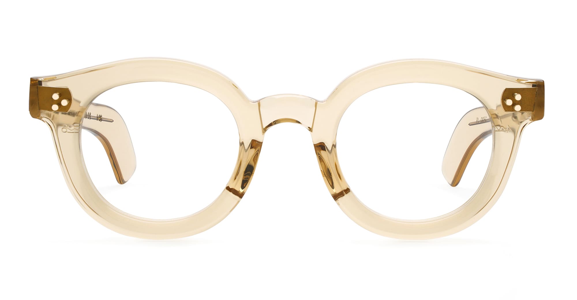 Ottica Mondello Roma - Max Pittion - MXPL-006G - MAESTRO 42 X 26 - DUSTY CHAMPAGNE RX - Acetate - shape Panto - Tortoise - EYEWEAR - EYEGLASSES - Unisex,Uomo,Donna,Women,Men - lens Clear - Made In Japan