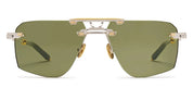 Ottica Mondello Roma - T HENRI - SMA - SPECTRE - ANOMOLY - Titanium - shape Aviator - Gold - EYEWEAR - SUNGLASSES - Unisex,Uomo,Donna,Women,Men - lens Green - Made In Japan