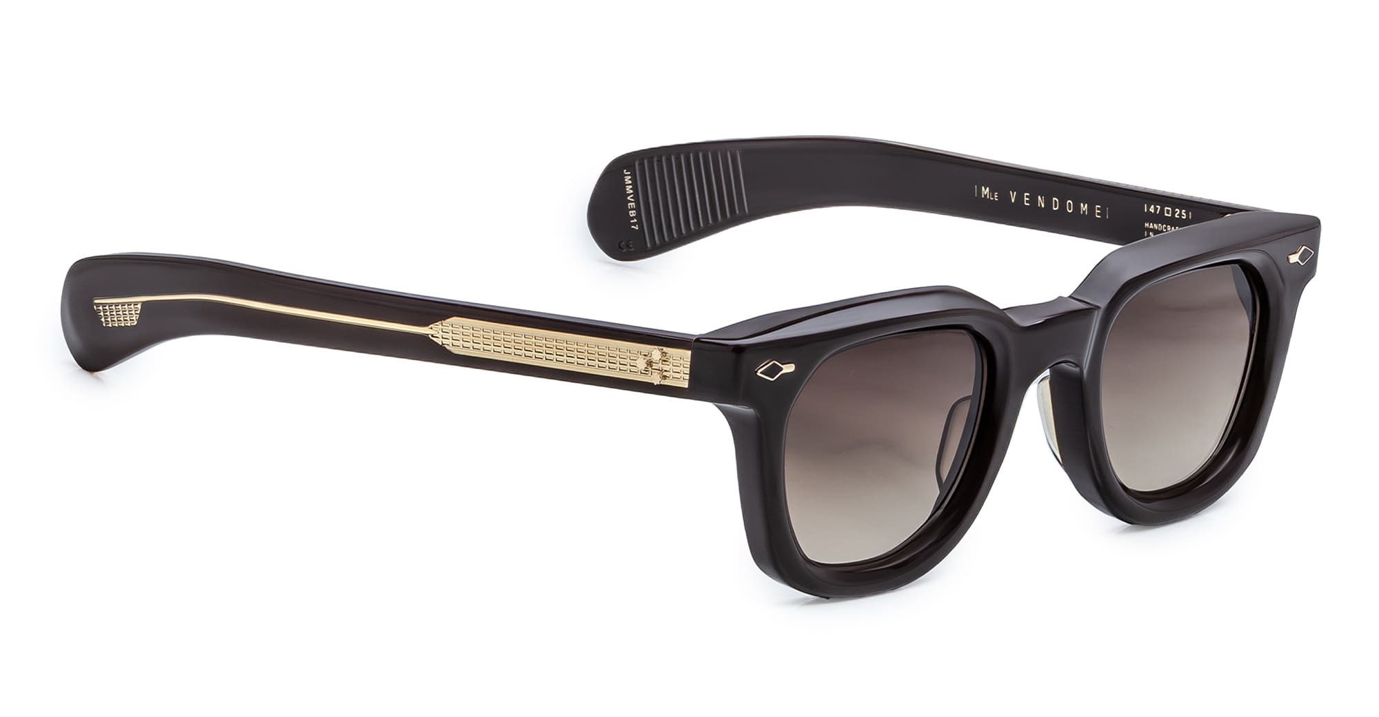 Ottica Mondello Roma - Jacques Marie Mage - JMMVE-B17 - VENDOME EPOXY II - GANACHE - Acetate - shape Panto - brown - EYEWEAR - SUNGLASSES - Unisex,Uomo,Donna,Women,Men - lens Gradient brown - Made In Japan