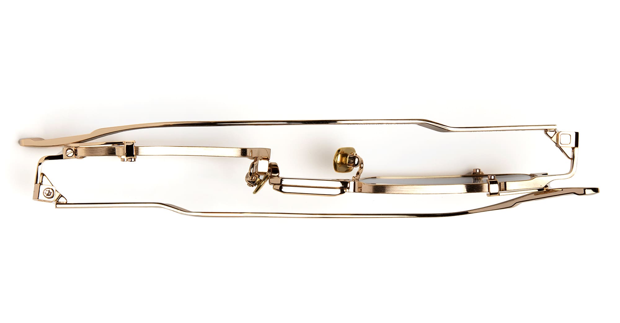 Ottica Mondello Roma - Movitra - TECTUM 02-C3 - TECTUM 02 - C3 Light Gold / Light Azure Lens - Titanium - shape Rectangular - Gold - EYEWEAR - SUNGLASSES - Uomo,Men - lens Blue - Made In Italy