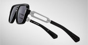 Ottica Mondello Roma - Jacques Marie Mage - JMMGG-88 - FUGUE - BLACK - Acetate, titanium - shape Navigator - Black - EYEWEAR - SUNGLASSES - Uomo,Men - lens jet black - Made In Japan