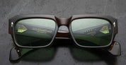 Ottica Mondello Roma - Jacques Marie Mage - JMMDK-13W - LAST FRONTIER VI - DAKOTA - ZOLTAR - Acetate - shape Rectangular - brown - EYEWEAR - SUNGLASSES - Uomo,Men - lens Green - Made In Japan