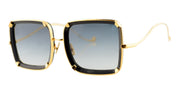 Ottica Mondello Roma - Anna-Karin Karlsson - S201-4501 - WHITE MOON - Black - acetate, stainless steel - shape Squared - Black - EYEWEAR - SUNGLASSES - Donna,Women - lens Gradient grey - Made In Japan