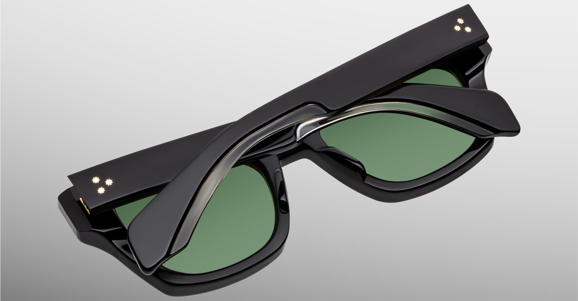 Ottica Mondello Roma - Jacques Marie Mage - JMMDEX-18V - DEALAN 53 - VENOM - Acetate - shape Squared - Black - EYEWEAR - SUNGLASSES - Unisex,Uomo,Donna,Women,Men - lens Green - Made In Japan