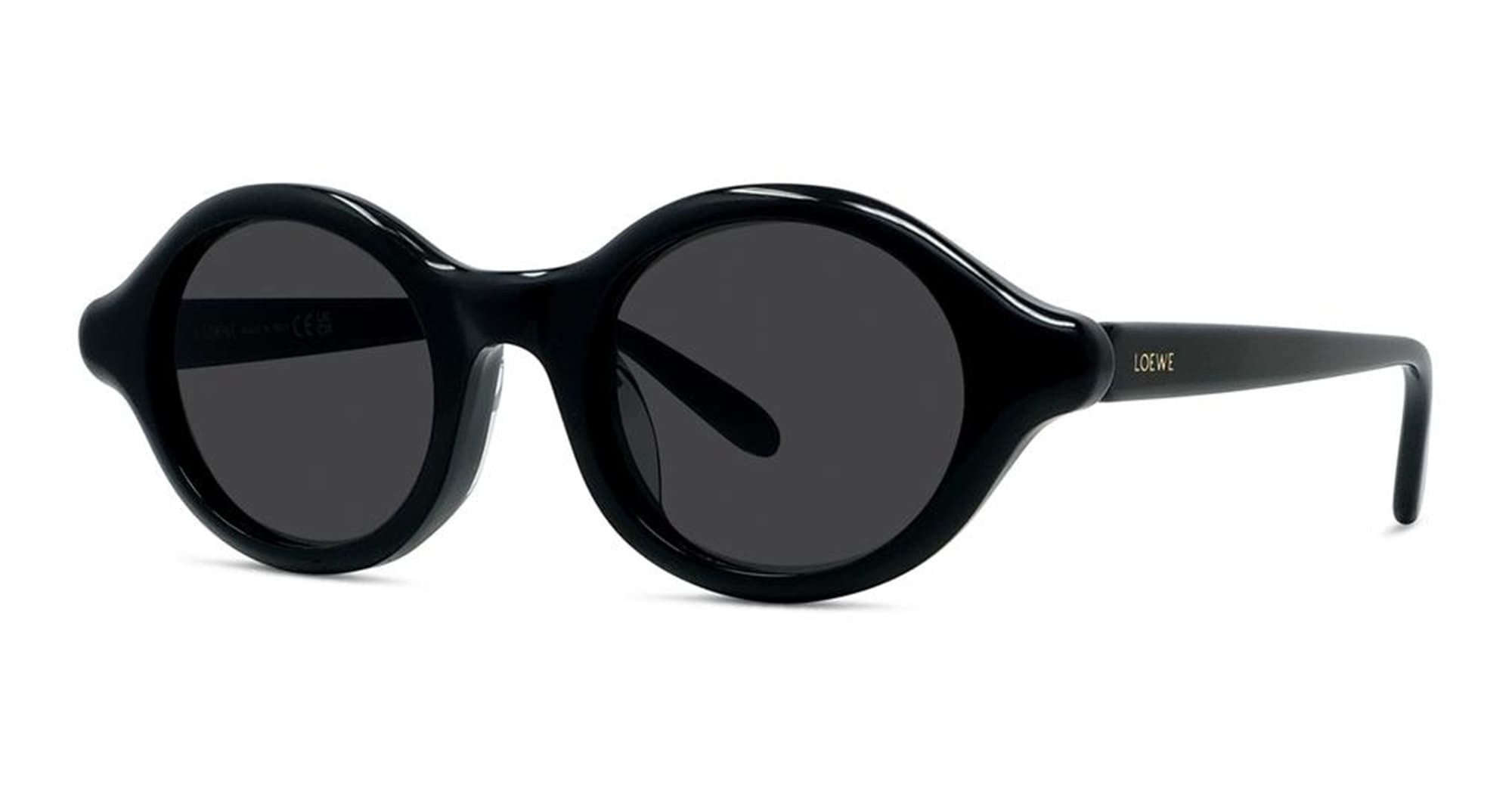 Ottica Mondello Roma - Loewe - LW40162U4801A - LW40162U - BLACK - Acetate - shape Oval - Black - EYEWEAR - SUNGLASSES - Donna,Women - lens Grey - Made In Italy