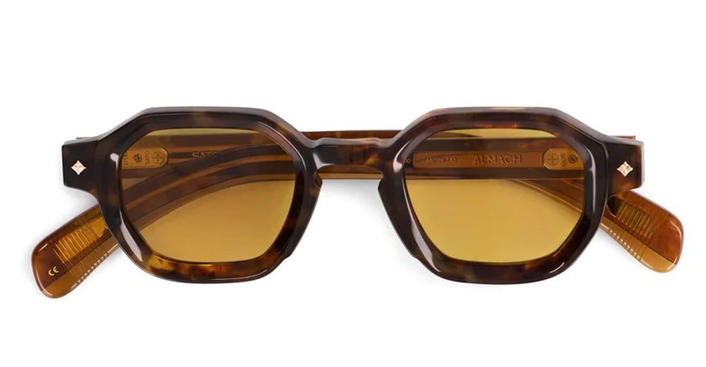 Ottica Mondello Roma - Sato - ALMACH-BO-1 - Almach - Bourbon - Acetate - shape Hexagonal - brown - EYEWEAR - SUNGLASSES - Unisex,Uomo,Donna,Women,Men - lens Brown - Made In Japan