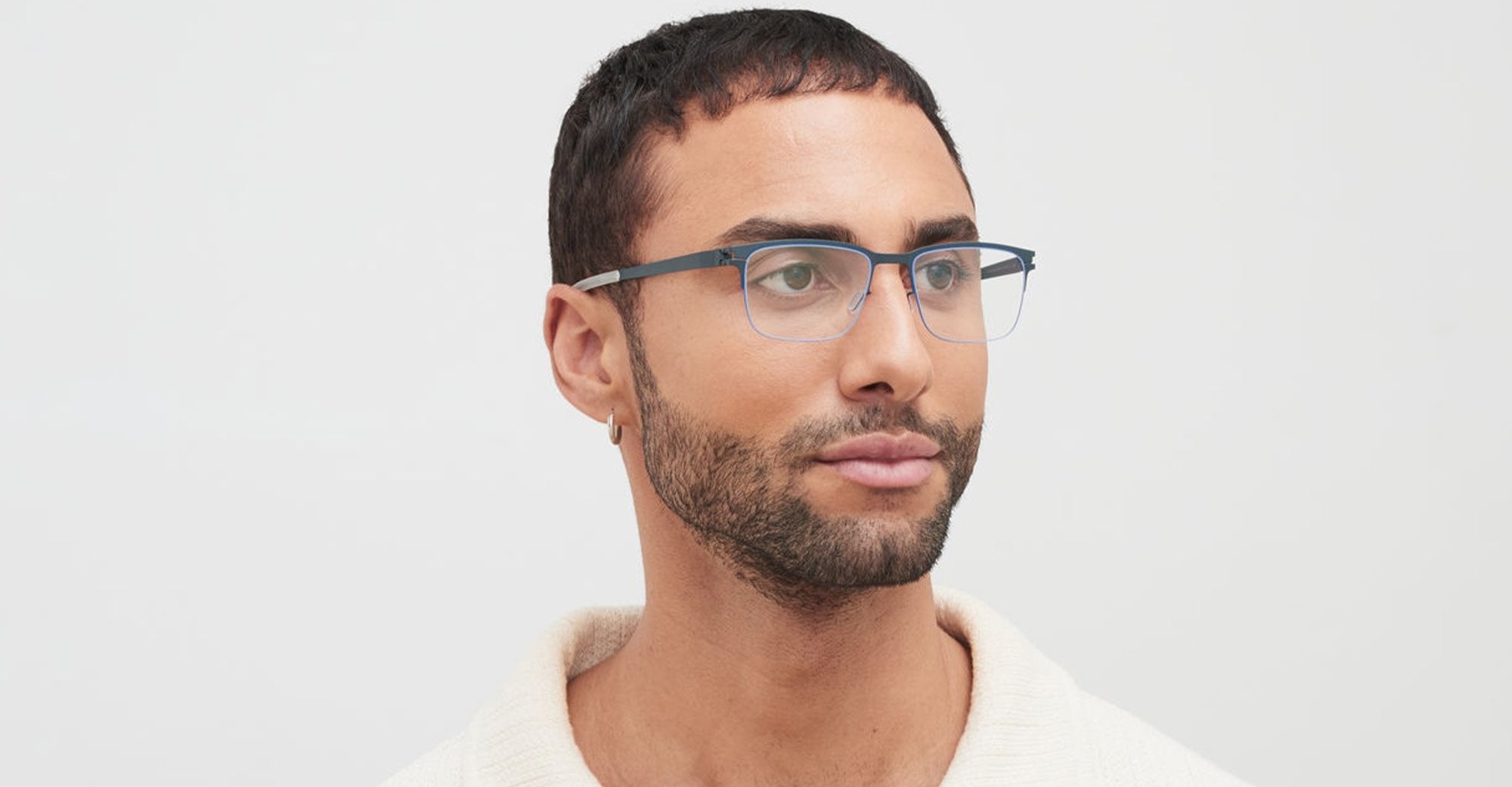 Ottica Mondello Roma - Mykita - 10081238 - HARRISON - INDIGO / YALE BLUE RX - stainless steel - shape  - blue - EYEWEAR - EYEGLASSES - Uomo,Men - lens  - Made In Germany