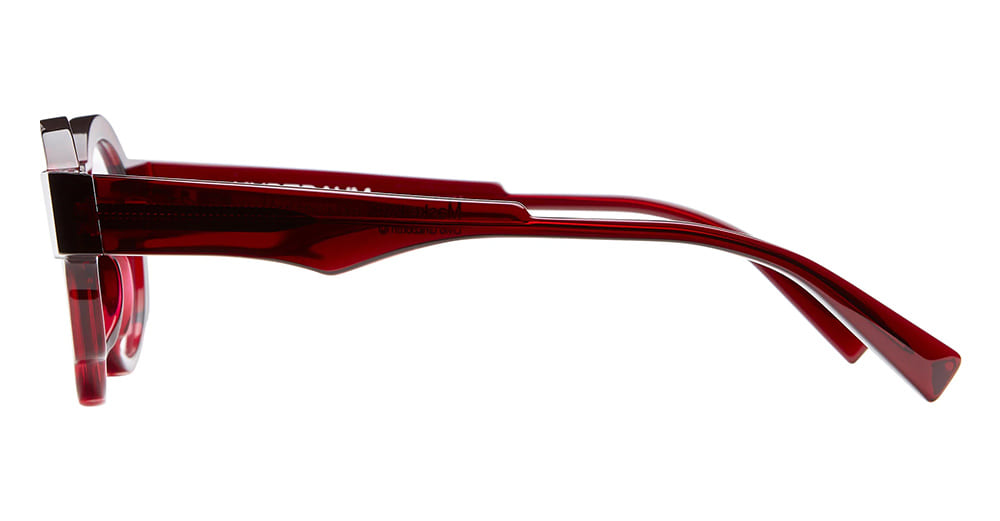 Ottica Mondello Roma - Kuboraum - KROK32BX000000OP - MASK K32 BX - BORDEAUX  RX - Acetate - shape Round - burgundy - EYEWEAR - EYEGLASSES - Unisex,Uomo,Donna,Women,Men - lens Clear - Made In Italy