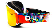 Ottica Mondello Roma - Out Of - XG098112 - KATANA THE ONE - GRAFFITI / FUOCO LENS - nylon - shape Goggles - orange - EYEWEAR - GOGGLES - Uomo,Men - lens red - Made In Italy