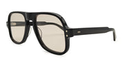 Ottica Mondello Roma - Julius Tart - JTPL-020A-2B-BR-66 - DART - BLACK / LIGHT BROWN LENS - Acetate - shape Navigator - Black - EYEWEAR - SUNGLASSES - Unisex,Uomo,Donna,Women,Men - lens Brown - Made In Japan