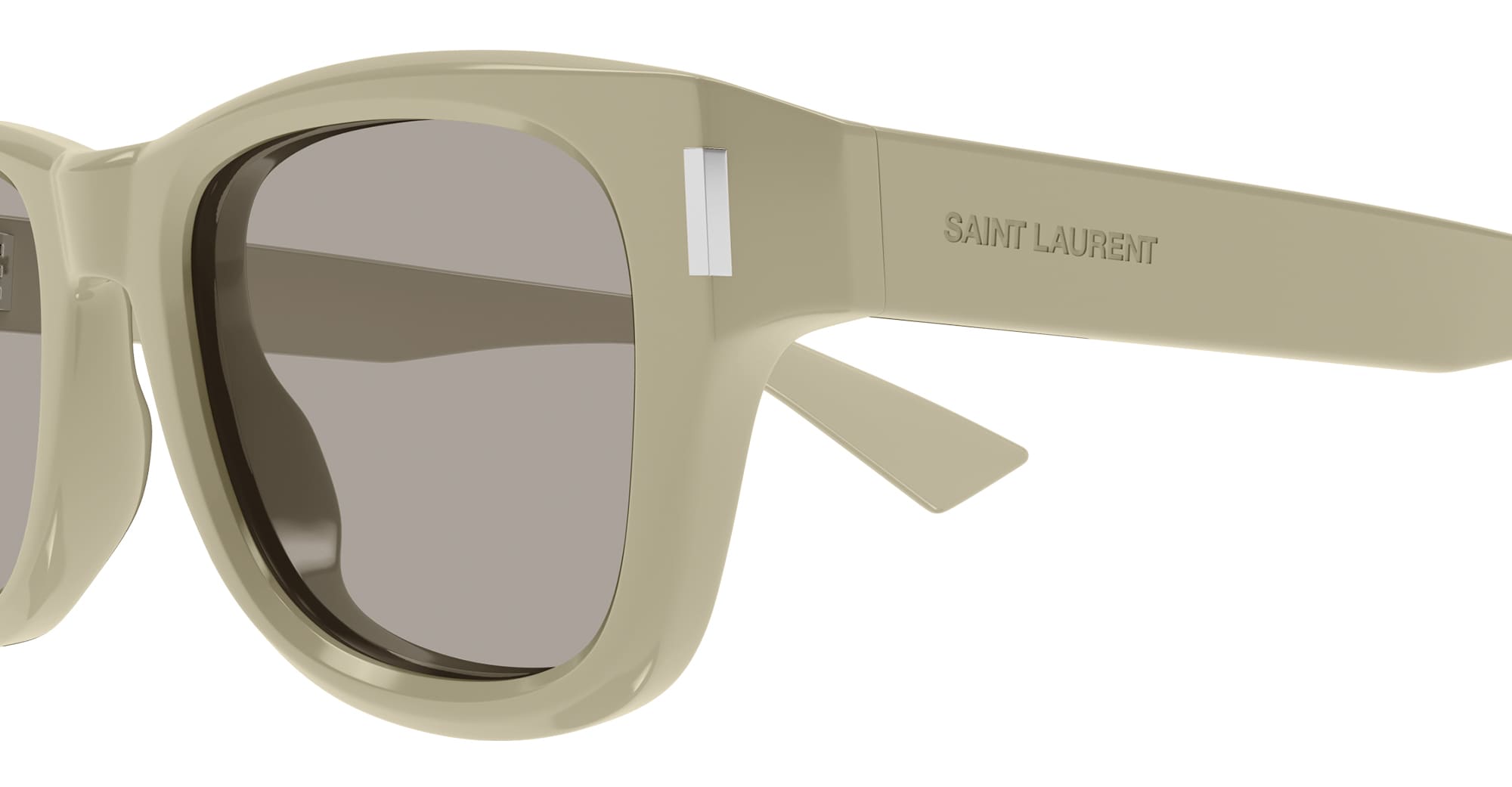 Ottica Mondello Roma - Saint Laurent - SL 801-003 - SL 801-003 - GREEN - Acetate - shape Squared - green - EYEWEAR - SUNGLASSES - Unisex,Uomo,Donna,Women,Men - lens Grey - Made In Italy