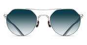 Ottica Mondello Roma - Matsuda - M3141.SG.PW.50 - M3141 - PALLADIUM WHITE / BLUE GRADIENT LENS - Acetate - shape  -  - EYEWEAR - SUNGLASSES - Uomo,Men - lens  - Made In Japan