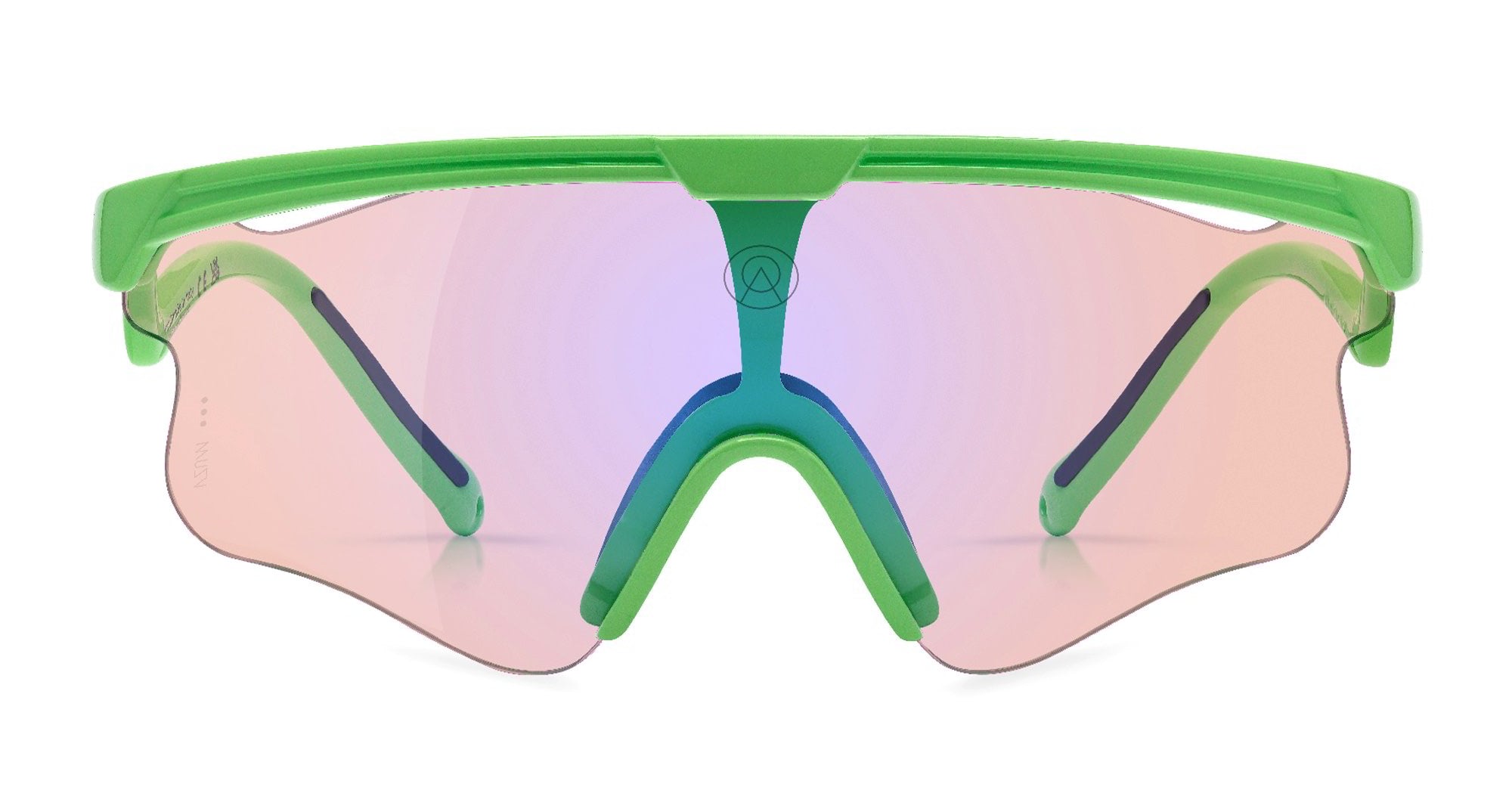  VZUM F-LENS FLM - Tr90 - shape Mask - green - EYEWEAR - SUNGLASSES - Unisex,Uomo,Donna,Women,Men - lens purple - Made In Italy