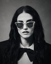 Ottica Mondello Roma - Jacques Marie Mage - JMMTQ-18Q - SARTRE - ETNA - Acetate, titanium - shape Clubmaster - Havana - EYEWEAR - SUNGLASSES - Unisex,Uomo,Donna,Women,Men - lens Green - Made In Japan