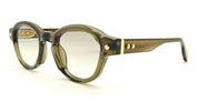 Ottica Mondello Roma - John Dalia - P10-C163 - PROJECT 10 - C163 Olive Translucid / Yellow Gold - Acetate - shape Panto - green, gold - EYEWEAR - SUNGLASSES - Unisex,Uomo,Donna,Women,Men - lens Gradient green - Made In France