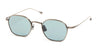 Ottica Mondello Roma - Peter and May - TT2AGK - TT2 THE WAY - ANTIQUE GOLD KALLA - Titanium - shape Squared - Gold - EYEWEAR - SUNGLASSES - Uomo,Men - lens Blue - Made In Japan