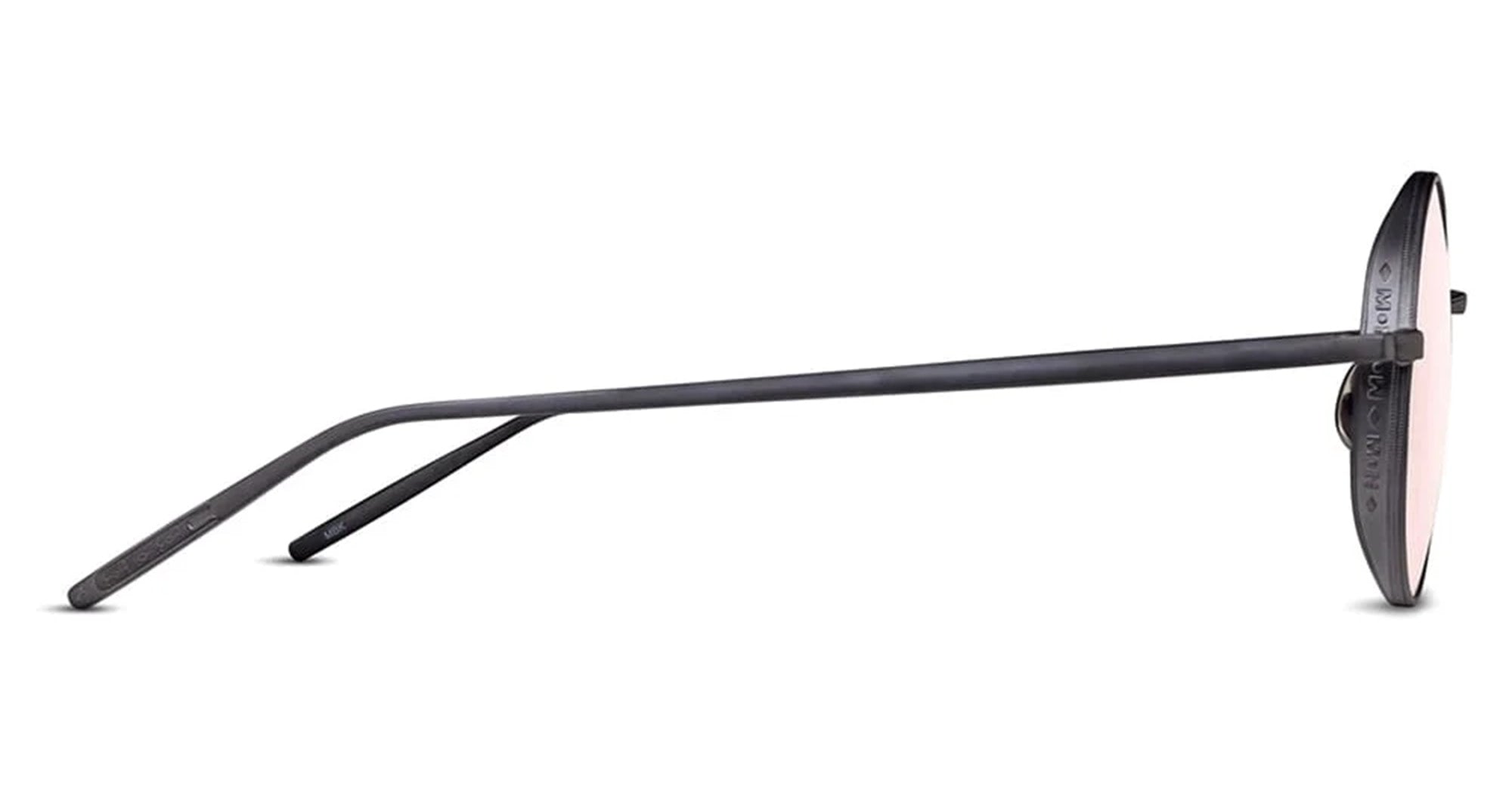  CAFFE PINK - Titanium - shape Round - Black - EYEWEAR - SUNGLASSES - Unisex,Uomo,Donna,Women,Men - lens Pink - Made In Japan