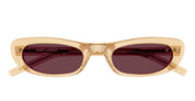 Ottica Mondello Roma - Saint Laurent - SL 557 SHADE-007 - SL 557 SHADE-007 - YELLOW - Acetate - shape Oval - yellow - EYEWEAR - SUNGLASSES - Donna,Women - lens violet - Made In Italy