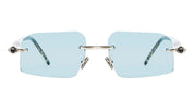 Ottica Mondello Roma - Kuboraum - KRSP64LGGH00004E - MASK P64 LG GH - LIGHT GOLD - Acetate - shape Rectangular - Gold - EYEWEAR - SUNGLASSES - Unisex,Uomo,Donna,Women,Men - lens Blue - Made In Italy