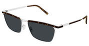 Ottica Mondello Roma - Saint Laurent - SL 795 JOE-002 - SL 795 JOE-002 - SILVER / HAVANA - Acetate - shape Rectangular - dark Havana, silver - EYEWEAR - SUNGLASSES - Unisex,Uomo,Donna,Women,Men - lens Grey - Made In Italy