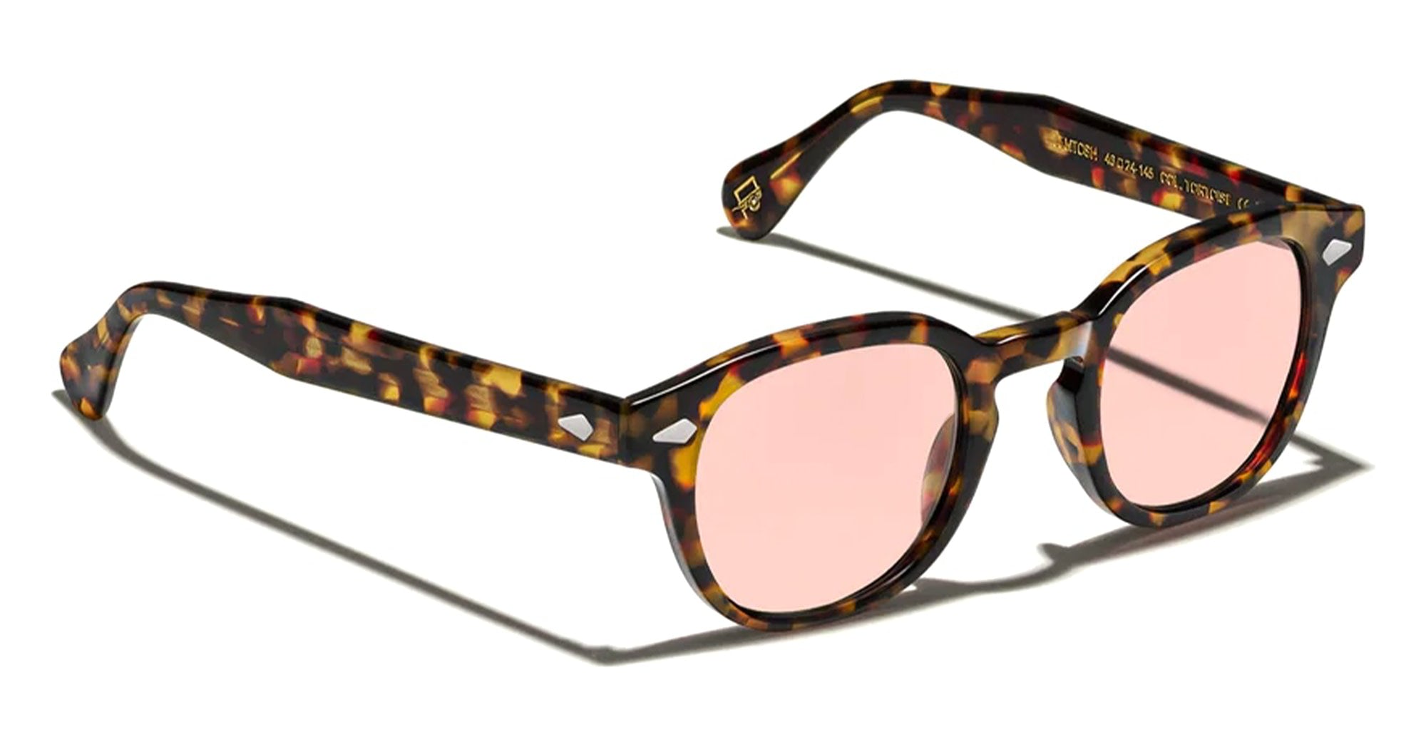  CUSTOME NY ROSE LENS - Acetate - shape Classic - Tortoise - EYEWEAR - SUNGLASSES - Unisex,Uomo,Donna,Women,Men - lens Pink - Made In China