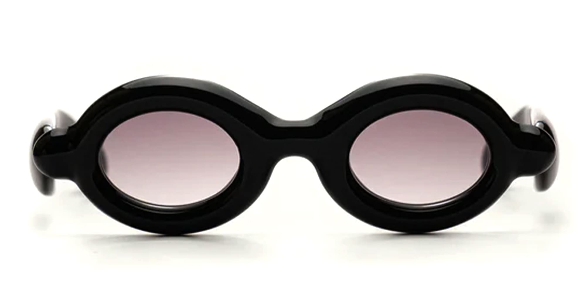 Ottica Mondello Roma - Paloceras - DB-RX - PEBBLE - Double Black RX - Acetate - shape Oval - Black - EYEWEAR - SUNGLASSES - Unisex,Uomo,Donna,Women,Men - lens Gradient grey - Made In China