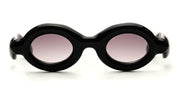Ottica Mondello Roma - Paloceras - DB-RX - PEBBLE - Double Black RX - Acetate - shape Oval - Black - EYEWEAR - SUNGLASSES - Unisex,Uomo,Donna,Women,Men - lens Gradient grey - Made In China