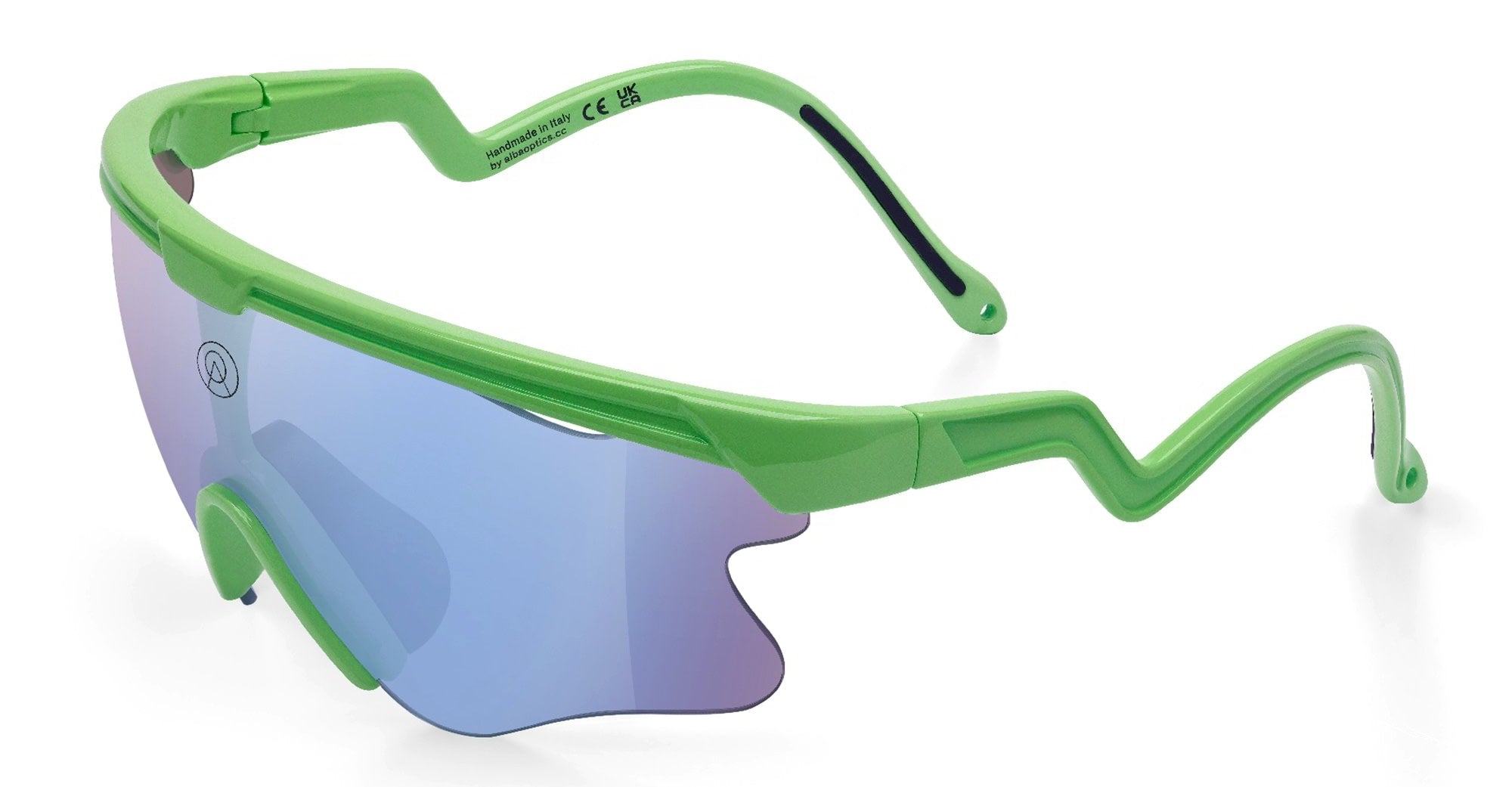 Ottica Mondello Roma - Alba Optics - 8050054517858 - DELTA LEI - PISTACHIO / VZUM F-LENS FLM - Tr90 - shape Mask - green - EYEWEAR - SUNGLASSES - Unisex,Uomo,Donna,Women,Men - lens purple - Made In Italy