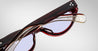 Ottica Mondello Roma - Jacques Marie Mage - JMMKR-14N - KRASNER - CHERRY - Acetate - shape Cat-eye - red - EYEWEAR - SUNGLASSES - Donna,Women - lens lavender - Made In Japan
