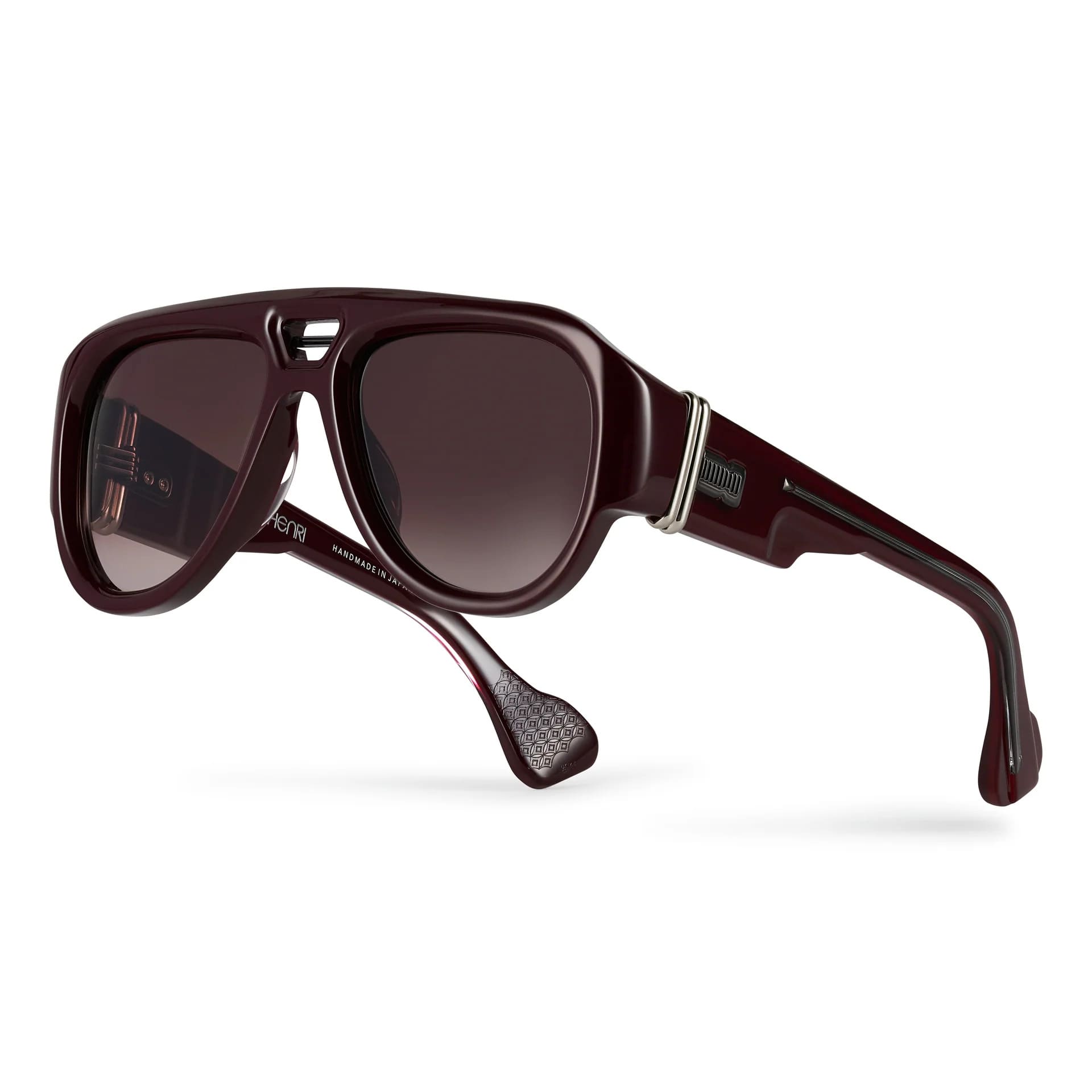 Ottica Mondello Roma - T HENRI - TRAX - TR2 - OXBLOOD - Acetate - shape Aviator - burgundy - EYEWEAR - SUNGLASSES - Unisex,Uomo,Donna,Women,Men - lens burgundy - Made In Japan