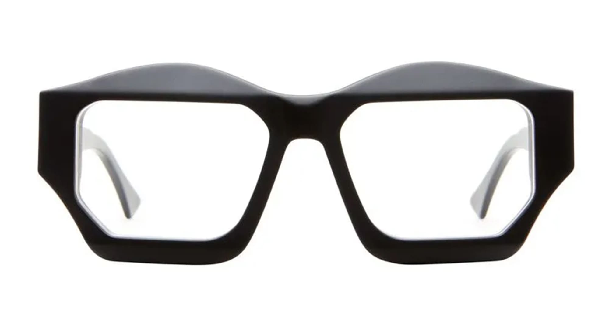 Ottica Mondello Roma - Kuboraum - KRO0F4BM00RH00OP - MASK F4 - BLACK MATTE RX - Acetate - shape Squared - Black - EYEWEAR - EYEGLASSES - Unisex,Uomo,Donna,Women,Men - lens Clear - Made In Italy