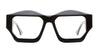 Ottica Mondello Roma - Kuboraum - KRO0F4BM00RH00OP - MASK F4 - BLACK MATTE RX - Acetate - shape Squared - Black - EYEWEAR - EYEGLASSES - Unisex,Uomo,Donna,Women,Men - lens Clear - Made In Italy
