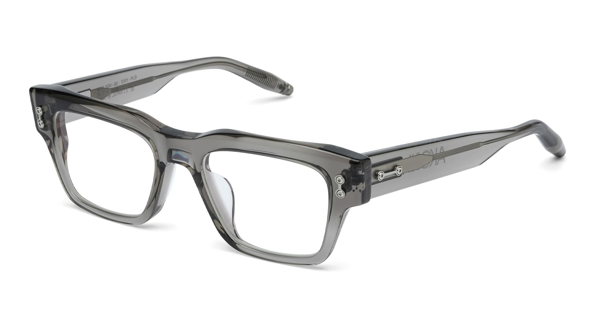  BLACK PALLADIUM RX - Acetate - shape  - Black, Grey - EYEWEAR - EYEGLASSES - Unisex,Uomo,Donna,Women,Men - lens  - Made In Japan