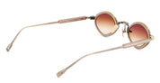 Ottica Mondello Roma - Sato - Talita-AG-MB-1 - TALITA - ANTIQUE GOLD / MATT BLACK - Acetate, titanium - shape Oval - gold, black - EYEWEAR - SUNGLASSES - Unisex,Uomo,Donna,Women,Men - lens Gradient brown - Made In Japan