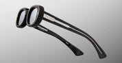 Ottica Mondello Roma - Jacques Marie Mage - JMMBES-K3 - BESSET - BLACK MIRROR - Acetate - shape Oval - Black - EYEWEAR - SUNGLASSES - Donna,Women - lens silver - Made In Japan