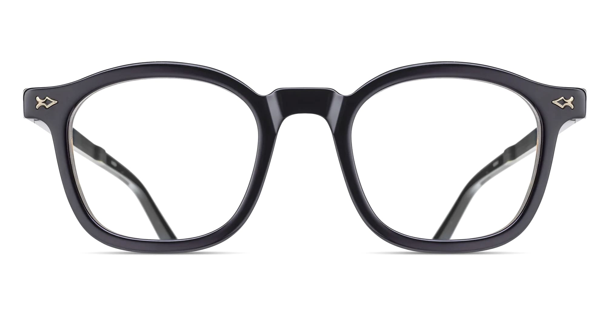 Ottica Mondello Roma - Matsuda - M2068.RX.BKTO-AG.48 - M2068 - BLACK TORTOISE / ANTIQUE GOLD RX - Titanium - shape Squared - Tortoise - EYEWEAR - SUNGLASSES - Uomo,Men - lens Clear - Made In Japan