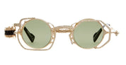 Ottica Mondello Roma - Kuboraum - KRSZ50GD000000GG - MASK Z50 GD - GOLD - metal, acetate - shape Round - Gold - EYEWEAR - SUNGLASSES - Unisex,Uomo,Donna,Women,Men - lens Green - Made In Italy