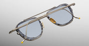 Ottica Mondello Roma - Jacques Marie Mage - JMMAZ-19H - AYRTON SENNA BY JMM: 1992 in ANTIQUE GUNMETAL - Titanium - shape Pilot - grey - EYEWEAR - SUNGLASSES - Unisex,Uomo,Donna,Women,Men - lens Blue - Made In Japan