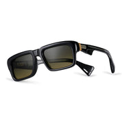 Ottica Mondello Roma - T HENRI - ROAS - ROADRUNNER - SHADOW II - Acetate - shape Rectangular - Black - EYEWEAR - SUNGLASSES - Unisex,Uomo,Donna,Women,Men - lens gradient yellow - Made In Japan